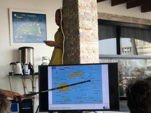 The presentation included the next leg to the Hiva-Oa and Fiji